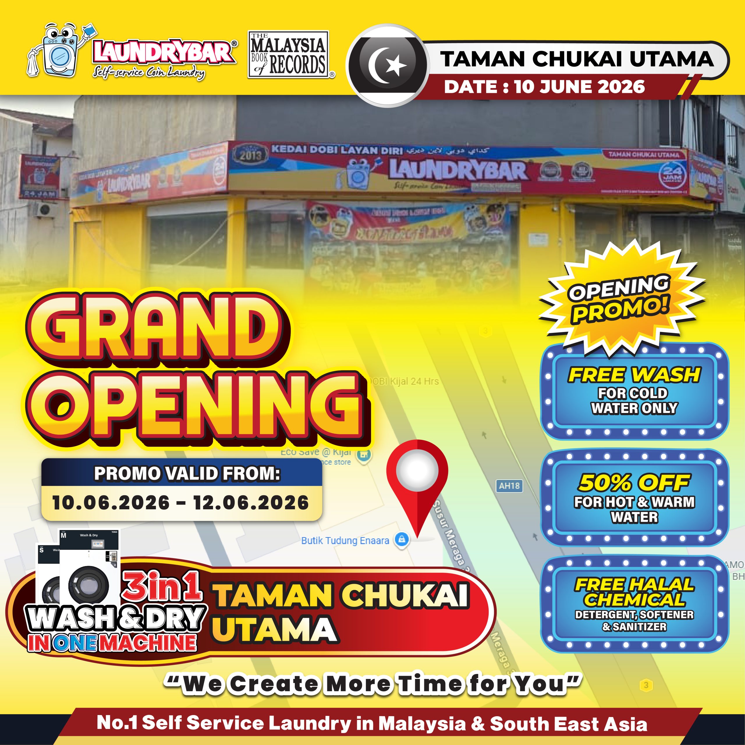 🎊𝐆𝐑𝐀𝐍𝐃 𝐎𝐏𝐄𝐍𝐈𝐍𝐆 𝐌𝐎𝐃𝐄𝐍 𝐋𝐀𝐔𝐍𝐃𝐑𝐘𝐁𝐀𝐑 𝐓𝐀𝐌𝐀𝐍 𝐂𝐇𝐔𝐊𝐀𝐈 𝐔𝐓𝐀𝐌𝐀🎊